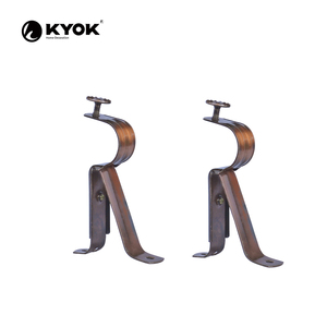Barra de Cortina Clásica KYOK con Adorno Esférico de Cristal y Acabado en Bronce, Diámetro de 0.75-0.99 Pulgadas - Product Image 6