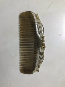 Peigne en corne de buffle de luxe fait à la main avec poignée Phoenix pour femmes hommes et filles avec des cheveux épais bouclés et ondulés pour un usage quotidien - Product Image 5