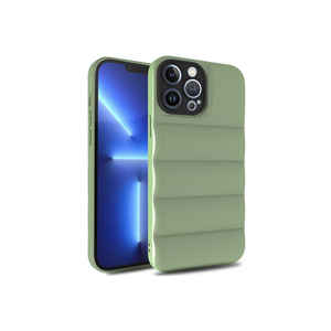 Funda Protectora de Silicona Verde Claro de la Serie SAFA Kasis Premium para Apple para iPhone 12 Pro, Carcasa Trasera Antigolpes, Elegante y Moderna - Product Image 1