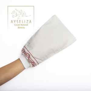 Guantes de baño de viscosa natural para exfoliar cómodo guante de mano elástico para limpieza corporal Spa Hammam uso depuradores de Ducha - Product Image 3