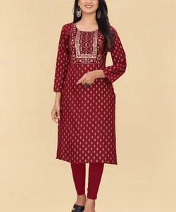 Indian <b>Women</b> Kurtis Ladies White Wholesale in Dubai Uae Usa <b>Uk</b> Africa Manufacturer Cheap Price Wholesale Price Ethnic Garment ApparelGarment - Product Image 3