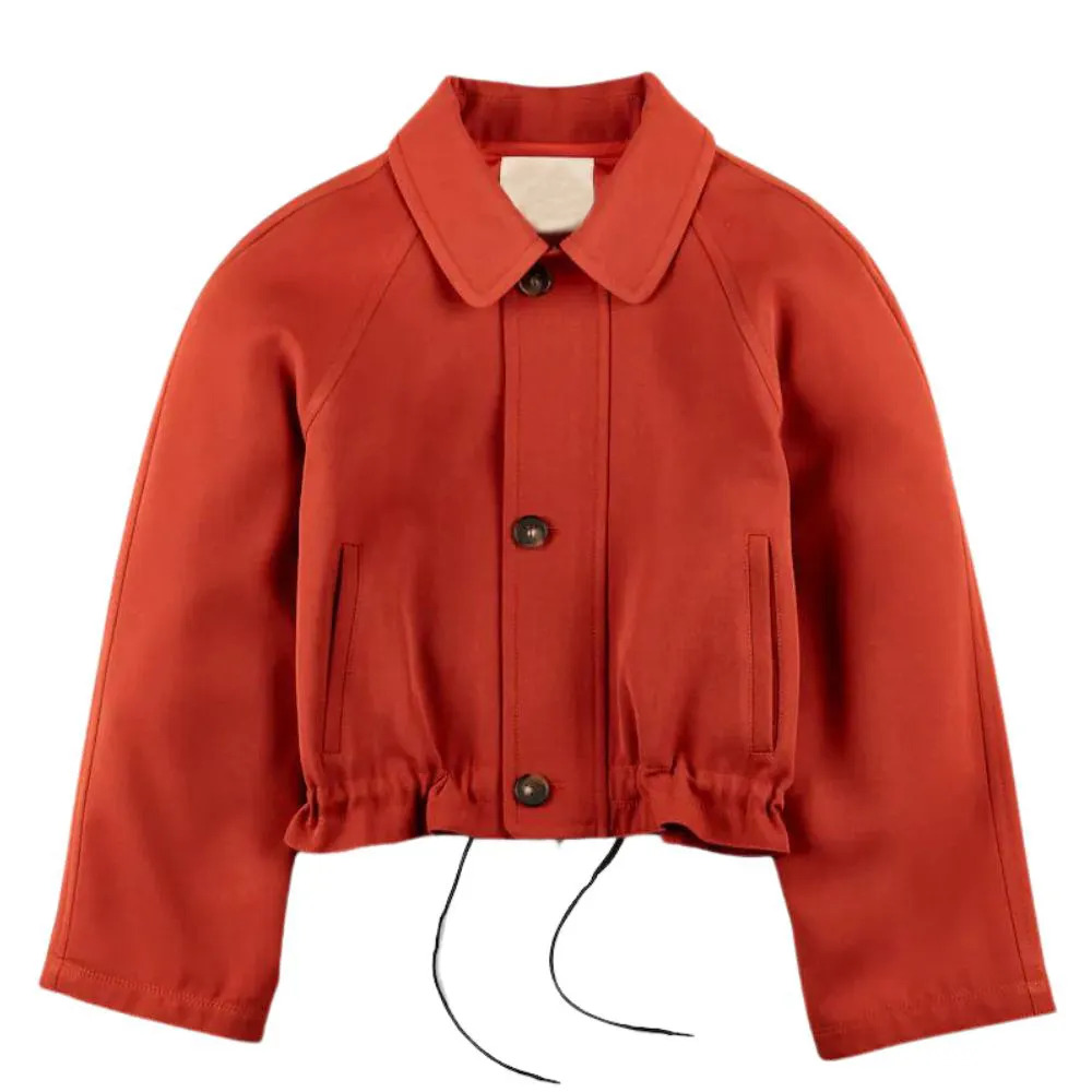 Nouvelle vente en gros 2024 OEM veste en laine courte de haute qualité avec deux poches disponibles pour les femmes
