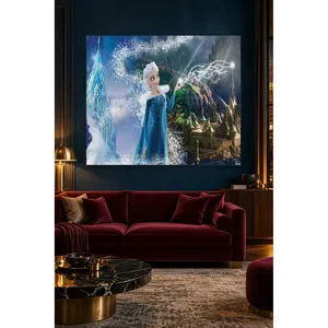 Impresión en Lienzo de Fida Elsa Haciendo Magia en Frente al Palacio de Hielo - Product Image 5