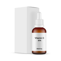 Sérum à la vitamine C 30% L-Ascorbic Acid, marque privée OEM/ODM, anti-rides, anti-âge, éclaircissant, sans paraben, 30g, visage, cou, tous types de peau
