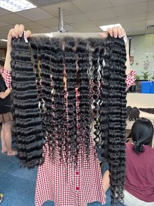 Paquetes de cabello Remy ondulado profundo súper doble dibujado Alta calidad 100% Raw Vietnam Cabello humano Cutícula alineada-Precio al por mayor - Product Image 5