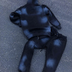 Survêtement orné de strass, vêtements de sport de luxe, streetwear, fabrication sur mesure, vente en gros - Product Image 6