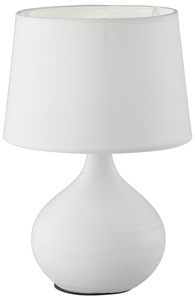 Lampada da tavolo in ceramica bianca, modello Martin E14 (Trio Lighting R50371001) - Product Image 1