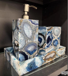 Ensemble d'accessoires de salle de bain 6 pièces Ensemble de salle de bain en résine par Tayyab Handicraft - Product Image 3