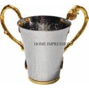 Hammered Stainless Steel Kitchen Tea and Coffee Drinking Mug <b>With</b> Designing Round Border Best Selling Table Decorative Drink Mug - Product Image 6