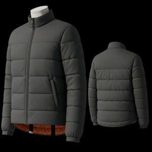 Veste polaire en toile à col montant haute performance 2026, technologie de chaleur améliorée, respirante, coupe-vent, hiver, unisexe, logo frontal - Product Image 1