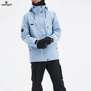 Veste de ski pour homme la plus vendue, tailles sur mesure, haute qualité, imperméable, coupe-vent, respirante, séchage rapide, grandes tailles, imprimée, fermeture éclair - Product Image 3