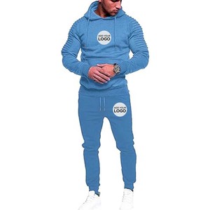 Wholesale Premium 100 Cotton Drop Shoulder Hoodie And Jogger Pants 2 Piece Tracksuit Set - Product Image 3