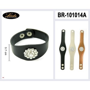 Accessorio di moda bracciale Tennis in ecopelle a forma di fiore - Product Image 6