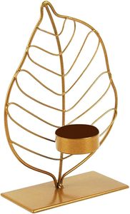 Portavelas clásico, acabado dorado mate, vela de lujo, portavelas votivas, nuevo estilo - Product Image 3