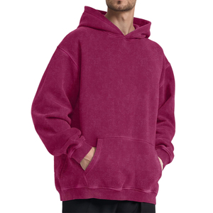 Sweat-shirts à capuche pour hommes sur mesure en gros, lavés à l'acide, toutes tailles disponibles, surdimensionnés, séchage rapide, respirants, sweats-shirts à capuche lavés à l'acide pour garçons - Product Image 3