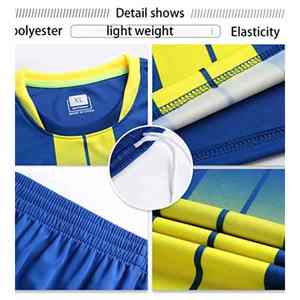 ชุดฟุตบอลของผู้ชายชุด2ชิ้นเครื่องแบบฝึกซ้อมเล่นฟุตบอลของผู้ชายชุดออกกำลังกายแบบระเหิด2025 - Product Image 2