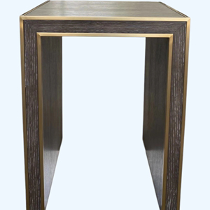 Table d'extrémité en bois massif en bois Style antique Design moderne pour canapé salon chambre - Product Image 1