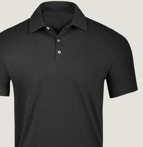 Polos personalizados de algodón orgánico 100% para hombre con logotipo bordado, polos suaves de verano, camiseta polo - Product Image 2