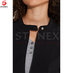 Custom Made Lady Doctor Moto Style Scrub Chaquetas Uso hospitalario Ropa de invierno Warm Up Slim Fit Jacket - Product Image 5