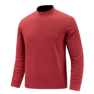 Sudadera Térmica de Manga Larga para Hombre, Cómoda, de Algodón y Poliéster, sin Cuello, Cierre de Botón, Transpirable, Cuello Redondo - Product Image 2
