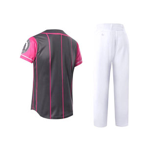 Ropa deportiva de béisbol profesional de alta calidad transpirable impreso al por mayor patrón en blanco estilos uniformes conjunto formato - Product Image 2