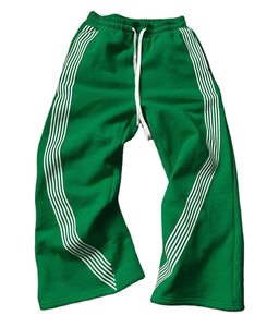 Joggers lisos en blanco personalizados, pantalones de chándal informales con logotipo de impresión gráfica personalizada, pantalones de chándal acampanados, pantalones de hombre - Product Image 1