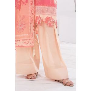 Conjunto de traje de 3 piezas de tela estampada rosa sin costuras para mujer - Product Image 2