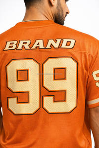 Maillot de football américain respirant brodé sur mesure pour hommes, avec patch cousu, vente en gros d'usine - Product Image 2