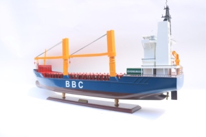 BBC BREAK BULK SHIP Modelo de madera hecho a mano Barco de carga comercial para exhibición o colección para Navidad - Product Image 5