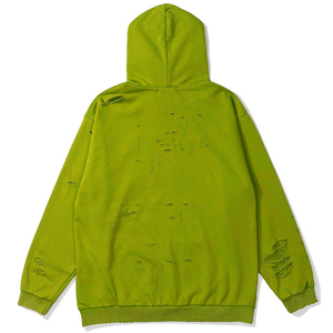 Sweatshirt à capuche personnalisé, lourd, surdimensionné, vintage, vieilli Sweatshirt à capuche personnalisé en coton délavé à l'acide pour hommes - Product Image 2