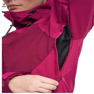 เสื้อแจ็กเก็ตบอมเบอร์สำหรับผู้หญิงโอเวอร์ไซส์ใหญ่มีกระเป๋าด้านหน้าเข้ารูปผ้าฝ้ายพิมพ์ลายทันสมัย - Product Image 4