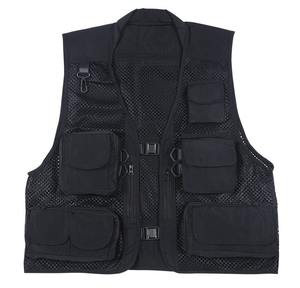 Chaleco con múltiples bolsillos para deportes al aire libre, pesca, fotografía, caza, hombres, malla transpirable, chaleco de camuflaje, chaleco de pesca - Product Image 1
