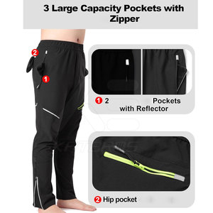 Wholesale Low MOQ Custom Made Breathable 100% Cotton Men Cycling Trouser Sports Wear for Online Sale - Product Image 3