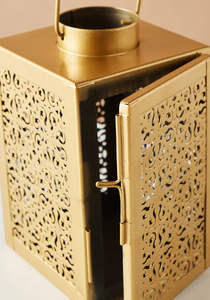 Candelabro de Metal Dorado Estilo Marroquí, Mini Farol, Centro de Mesa para Decoración del Hogar, Bodas y Navidad, Último Modelo 2026 - Product Image 6