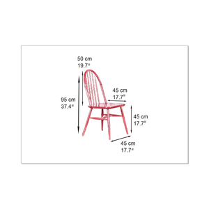 Silla Windsor ecológica clásica moderna, construcción duradera para comedor de madera maciza, hotel y áreas de salón - Product Image 6