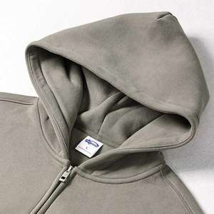 Sweats à capuche décontractés à fermeture éclair pour hommes en polyester/coton couleurs personnalisées coupe régulière numérique écologique respirant vêtements de mode - Product Image 2