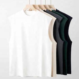 Camiseta sin mangas deportiva de moda de verano para hombre, camisetas sin mangas holgadas de algodón pesado para hombre, chaleco sin mangas para hombre joven - Product Image 1