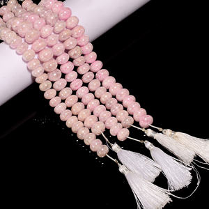 Cuentas de Grapolite rosa, cuentas lisas de piedras preciosas con forma de Rondelle de Grapolite rosa, Grapolite para la fabricación de joyas, artesanía de piedras preciosas, - Product Image 3