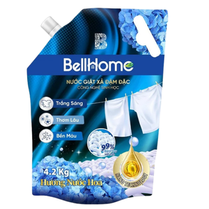 El último detergente líquido para ropa con fragancia de lavanda de larga duración con suavizante de telas elimina la tinta y las tabletas descalcificadoras - Product Image 2