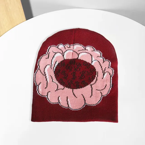 High Quality Custom Logo Jacquard Beanie <b>Hats</b> for <b>Women</b> Solid Knitted <b>Winter</b> Skull Beanies Dot Pattern Latest Sport Colorful - Product Image 3