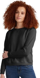 2024 femmes à manches longues pull à capuche O cou sweat avec Logo avant 100% haut en coton pour automne hiver Streetwear - Product Image 4