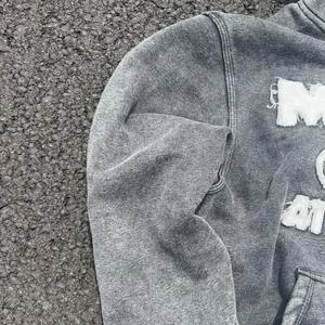 Sudaderas con capucha bordadas desgastadas Vintage para hombre para 2025 hechas con mezcla de algodón de alta calidad para hombre cómodas de llevar térmicas de invierno - Product Image 4