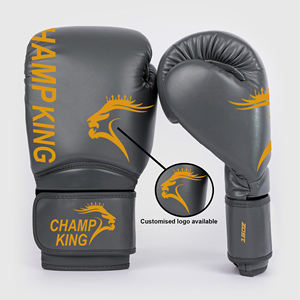 Guantes de Boxeo Profesionales de PVC de 10Oz 12OZ con Logotipo Personalizado - Champ King - Product Image 4