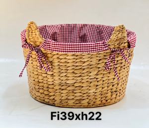 Handmade Eco-Friendly Rattan <b>Cat</b> Face Basket Kids' Clothing and Toy <b>Storage</b> Basket - Product Image 1