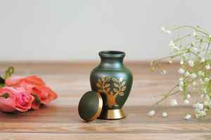 Handcrafted Urn for Human Ashes | Premium <b>Memorial</b> Keepsake | Premium Adult brass Urn Box - Product Image 2