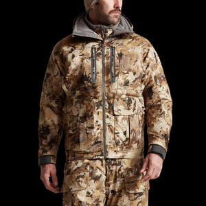 Veste de chasse imperméable professionnelle en softshell avec doublure isolante et motif camouflage coupe-vent pour une utilisation en extérieur par temps froid - Product Image 5