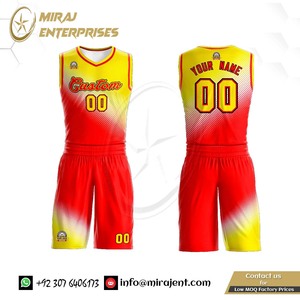 Custom Gradient Basketball Jersey Uniform Bsci,wholesale,sportswear Breathable Personalized Print Basketball Shirt Shorts - Product Image 2