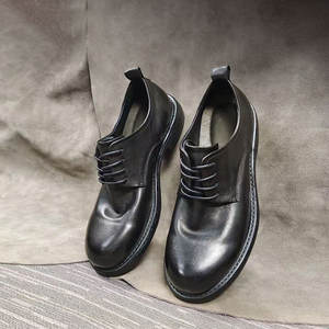 Chaussures mocassins pour homme en cuir de veau vintage, de haute qualité, fabriquées à la main, résistantes à l'usure, en cuir véritable, chaussures décontractées - Product Image 1