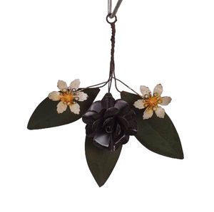 Ramo colgante decorativo de Navidad de Metal, ramo de flores galvanizado hecho a mano Vintage rústico para decoración colgante Interior del hogar - Product Image 4