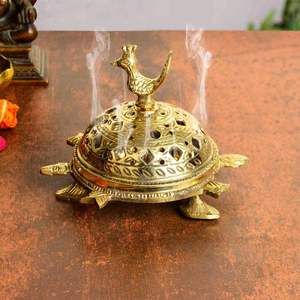 Brûleur d'encens en laiton avec chaîne, écologique et durable pour l'église, le temple, l'autel à domicile - Product Image 4